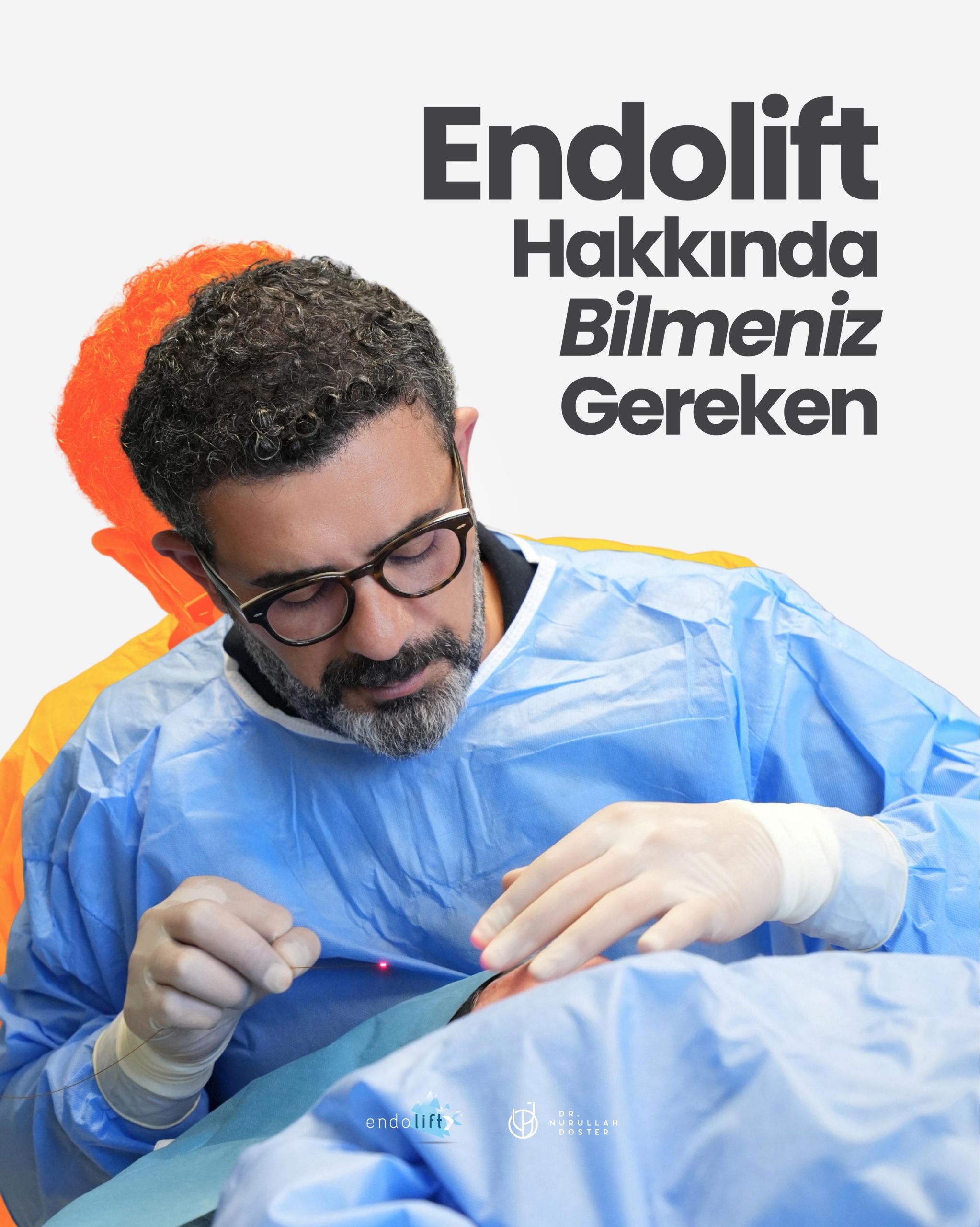 Endolift uygulaması ile çene hattı, gıdı ve yüz bölgesinde cilt sıkılaştırma işlemi